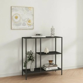 Mobile multiuso 80x80h cm in metallo grigio con vano e ripiani a giorno Jungle