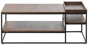 Tavolino marrone 70x120 cm Rivoli - Unique Furniture