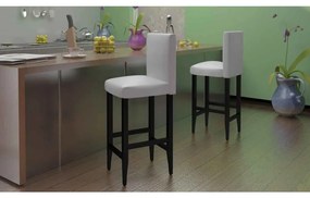 Sgabelli Da Bar 4 Pz Bianchi İn Similpelle /