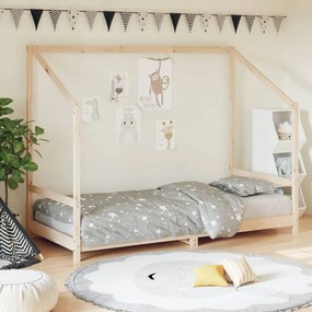 Giroletto Per Bambini 90x190 Cm İn Legno Massello Di Pino /