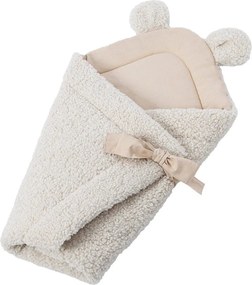 Copertina per neonati color crema in sherpa 35x65 cm – Meowbaby