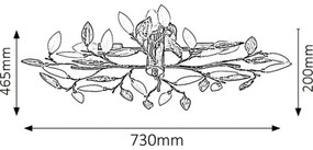 Rabalux 2849 - Plafoniera LILIAN 4xE14/40W/230V
