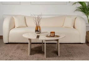 Tavolino da salotto LUVIA, finitura effetto marmo beige