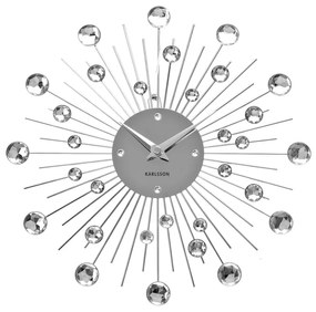 Orologio in argento con raggi di sole - Karlsson