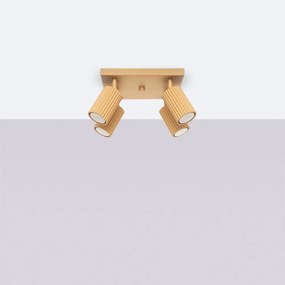 Faretto dorato 25x25 cm Gleam – Sollux