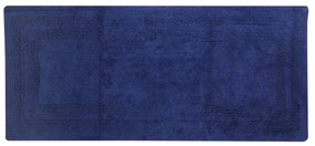 Tappeto bagno 60x130 cm cotone blu