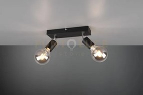 Vannes barra 2 spots orientabili nera l. 30cm