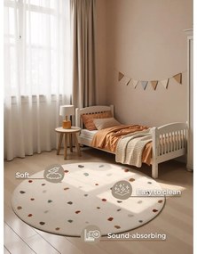 Tappeto per bambini color crema ø160 cm Funny Dots – Hanse Home