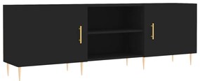 Mobile porta tv nero 150x30x50 cm in legno multistrato