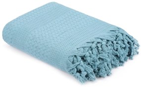 Copriletto in cotone blu per letto matrimoniale , 220 x 240 cm Peacook - Mijolnir