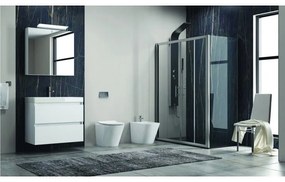 Kamalu - cabina doccia 160x80 cm ad angolo modello kf6000s