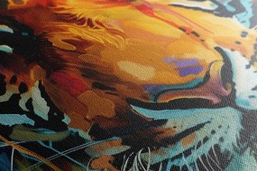 Stampa su tela – Tigre con imitazione di pittura
