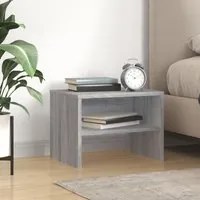 Comodino Grigio Sonoma 40x30x30 cm in Legno Multistratocod mxl 81299