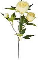 Set 3 Rami Artificiali Peonia con 3 Fiori H 74 cm