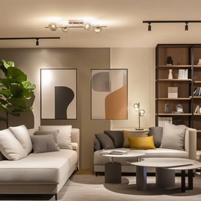 Brilagi - Lampadario a plafone LED MILLA 4xG9/3W/230V cromo lucido/fumé