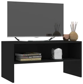 Mobile tv nero 80x40x40 cm in truciolato