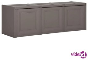 vidaXL Baule per Cuscini Grigio 125x40x42 cm 130 L