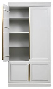 Armadio grigio chiaro in pino massiccio 110x215x44 cm Organize – WOOOD