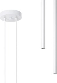 Lampadario bianco in metallo ø 15 cm Fideus – Sollux