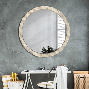 Specchio tondo con decoro Composizione art deco fi 100 cm