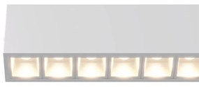Plafoniera Lineare LED 40W 120cm,DALI2 - driver Philips Bianca o nera Colore Bianco Variabile CCT, Colore del corpo Bianco