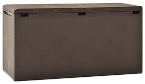 Baule Da Giardino Marrone 114x47x60 Cm /