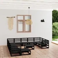 Set Divani da Giardino 13 pz in Legno Massello di Pino 3076063