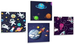 Set di quadri – Mondo cosmico