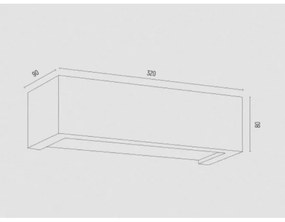 Argon 8250 - Applique CASERTA 1xE27/15W/230V 32 cm