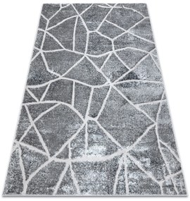 Tappeto MEFE moderno  2783 Marmo - Structural due livelli di pile grigio scuro