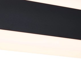Lampada da parete moderna nera CCT 60cm incl. LED IP54 - Vanya