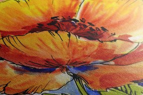 Quadro su tela – Bouquet di fiori di papavero
