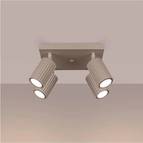 Brilagi - Faretto LED CRESTO 4x GU10/10W/230V taupe