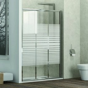 Porta doccia 105cm vetro serigrafato altezza 180cm KP3000 - KAMALU