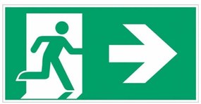 Pittogramma adesivo di segnalazione per Lampada di Emergenza Serie Lux