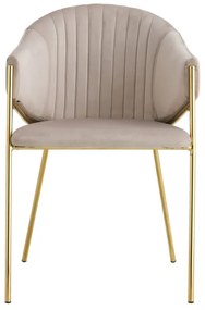 Sedia Elegan Velluto - Beige