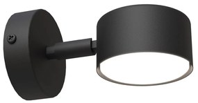 Applique da parete in acciaio SORA K1 GX53 orientabile nera