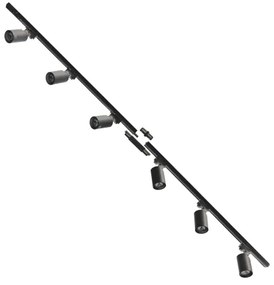 Zuma Line 3025 - Faretto per sistema a binario TORE 6xGU10/35W/230V nero
