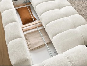 Divano bianco con rivestimento in ciniglia 278 cm Everest – Bobochic Paris