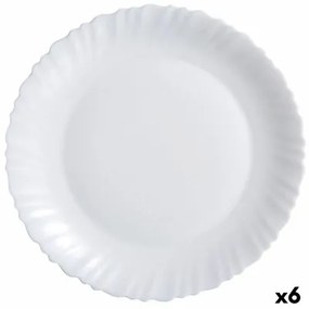 Teglia da Cucina Luminarc Feston Bianco Vetro (Ø 30 cm) (6 Unità)