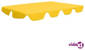 vidaXL Baldacchino per Dondolo Giardino Giallo 150/130x70/105 cm