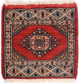 Bokhara Tappeto 30 x 30 (Pakistan) Annodato A Mano
