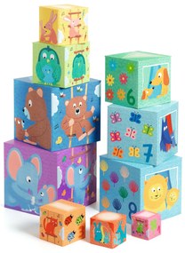 Cubi da sovrapporre - piramide - madri e cuccioli