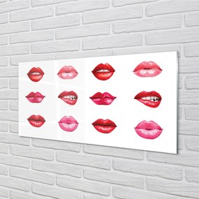 Rivestimento parete cucina Labbra rosse e rosa 100x50 cm
