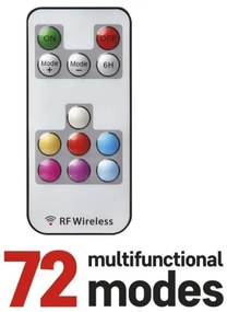 Catena da esterno LED RGB Natale 160xLED/72 modalità 19m IP44 + telecomando