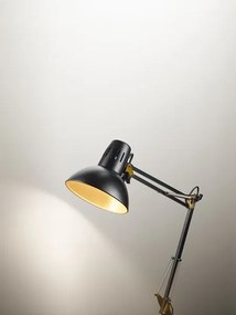 Lampada da tavolo arc 4025 nor nero-oro