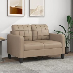 Divano A 2 Posti Cappuccino 140 Cm İn Similpelle /