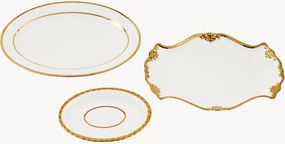 Set da portata in porcellana Golden, set da 3