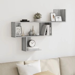Scaffale A Muro Grigio Sonoma 100x15x70 Cm İn Truciolato /