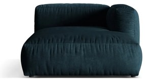 Parte divano componibile blu scuro (con penisola a destra) con rivestimento in velluto Martina – Micadoni